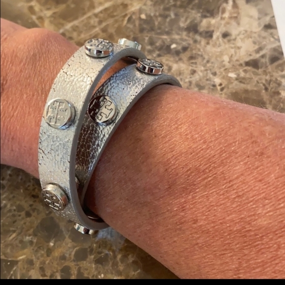 Tory Burch Jewelry - Silver Tory Burch Double Wrap Bracelet